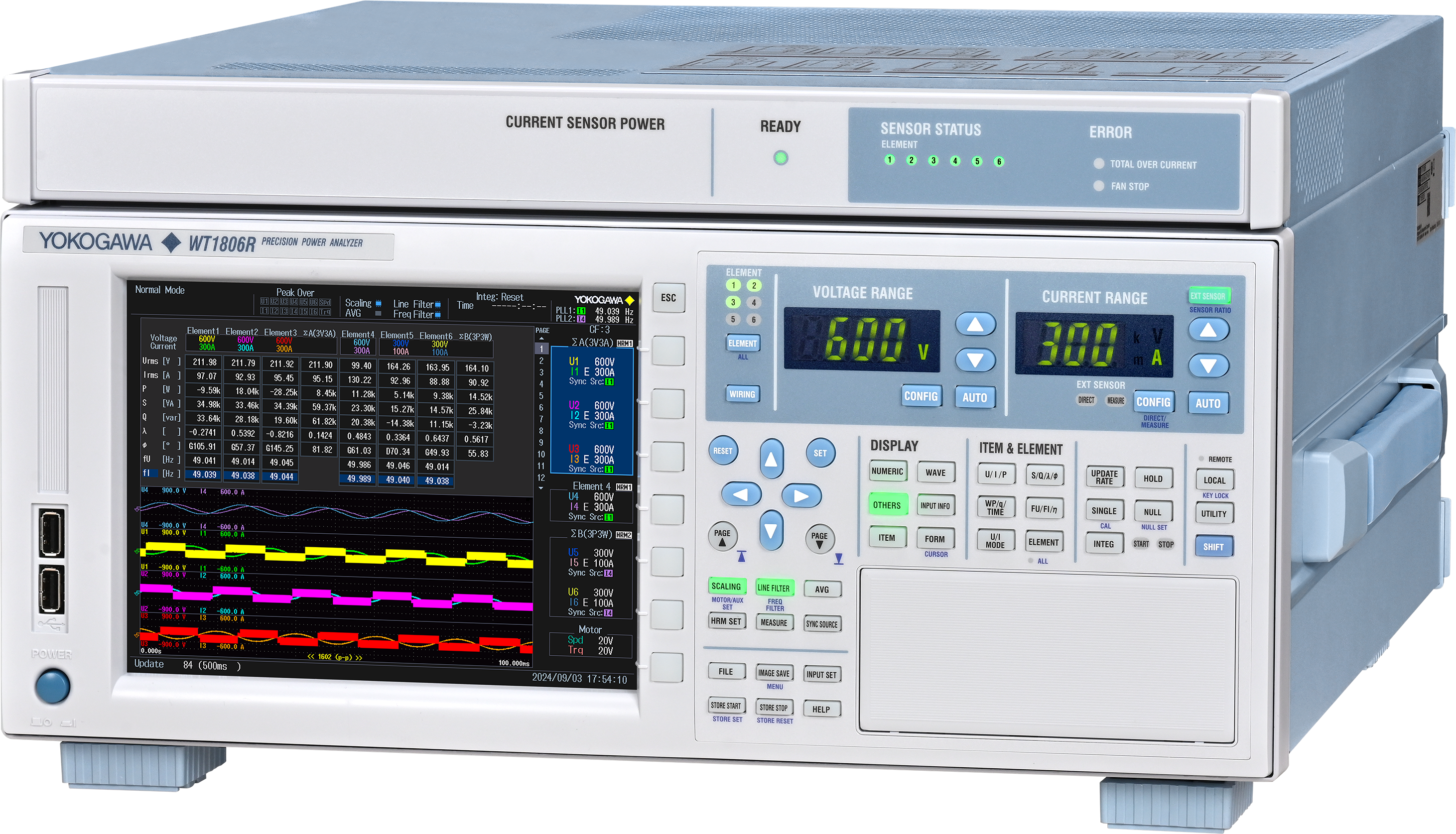 YOKOGAWA WT1800R系列 數(shù)字功率分析儀